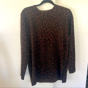 S cheetah sweater